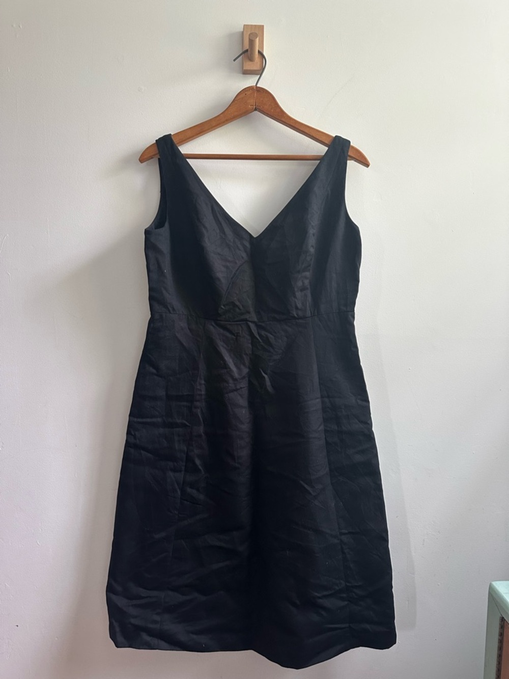 J.CREW Women's Black Cocktail Dress 100% Cotton Size 12